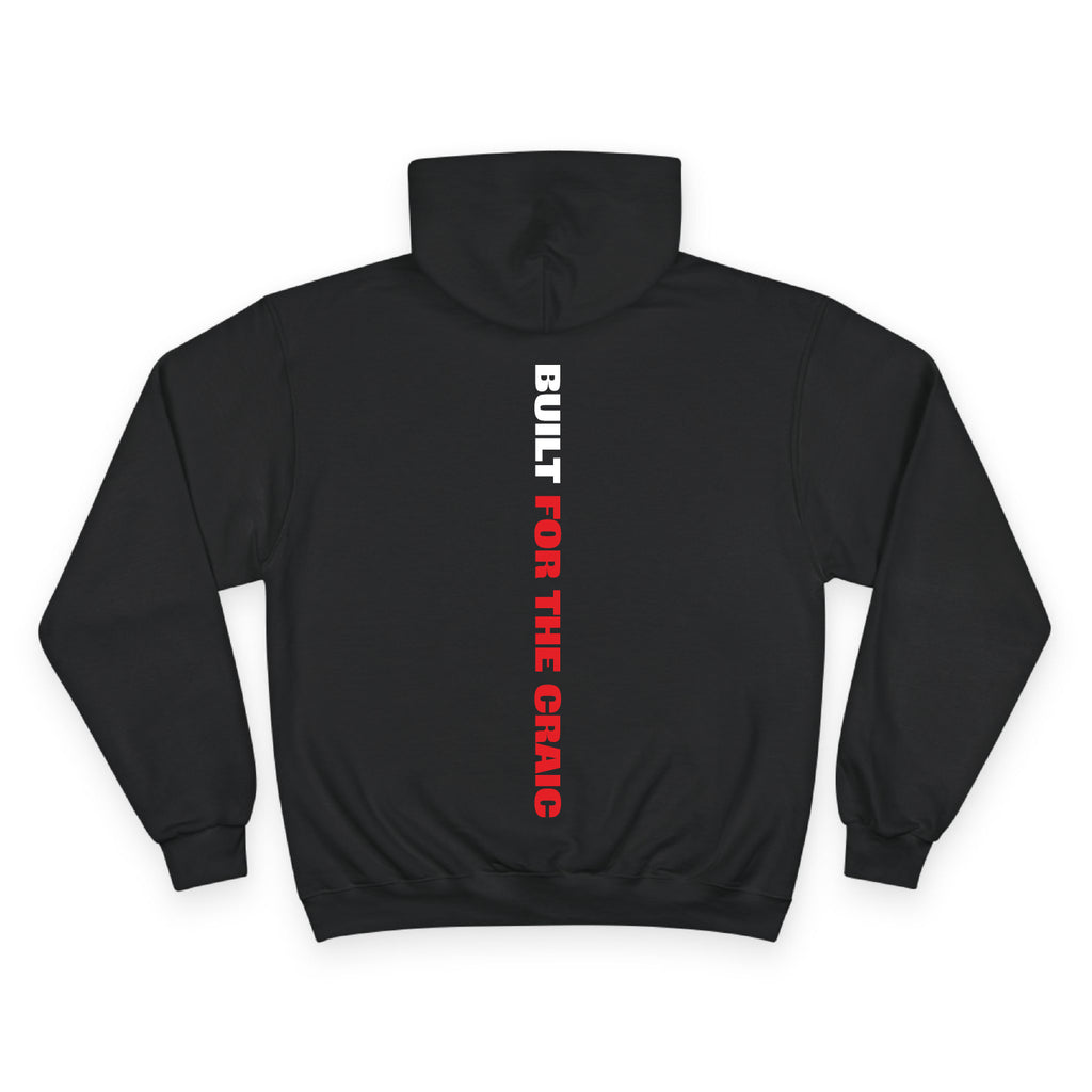 Back view of the For The Craic Built For The Craic Hoodie - Black