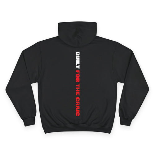 Back view of the For The Craic Built For The Craic Hoodie - Black