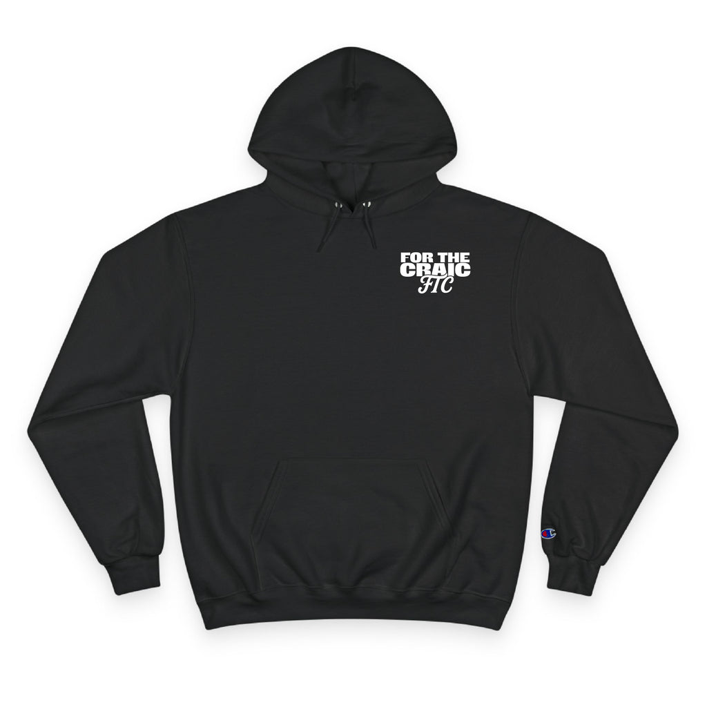 Front view of the For The Craic Some Yoke Hoodie - Black