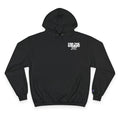 Front view of the For The Craic Some Yoke Hoodie - Black