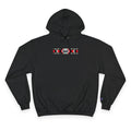 Front view of the For The Craic FTC Stripe Hoodie - Black