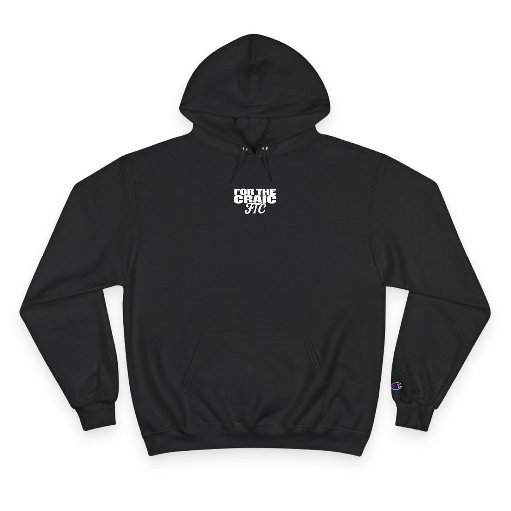 Front view of the For The Craic Built For The Craic Hoodie - Black