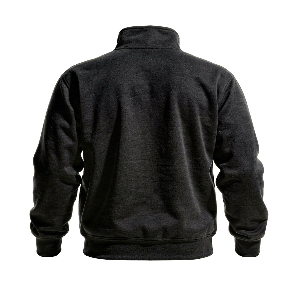 Back view of the For The Craic FTC Patch Quarter-Zip - Black