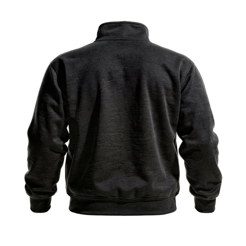 Back view of the For The Craic FTC Patch Quarter-Zip - Black