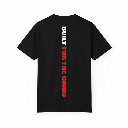Back view of the For The Craic Built For The Craic Tee - Black