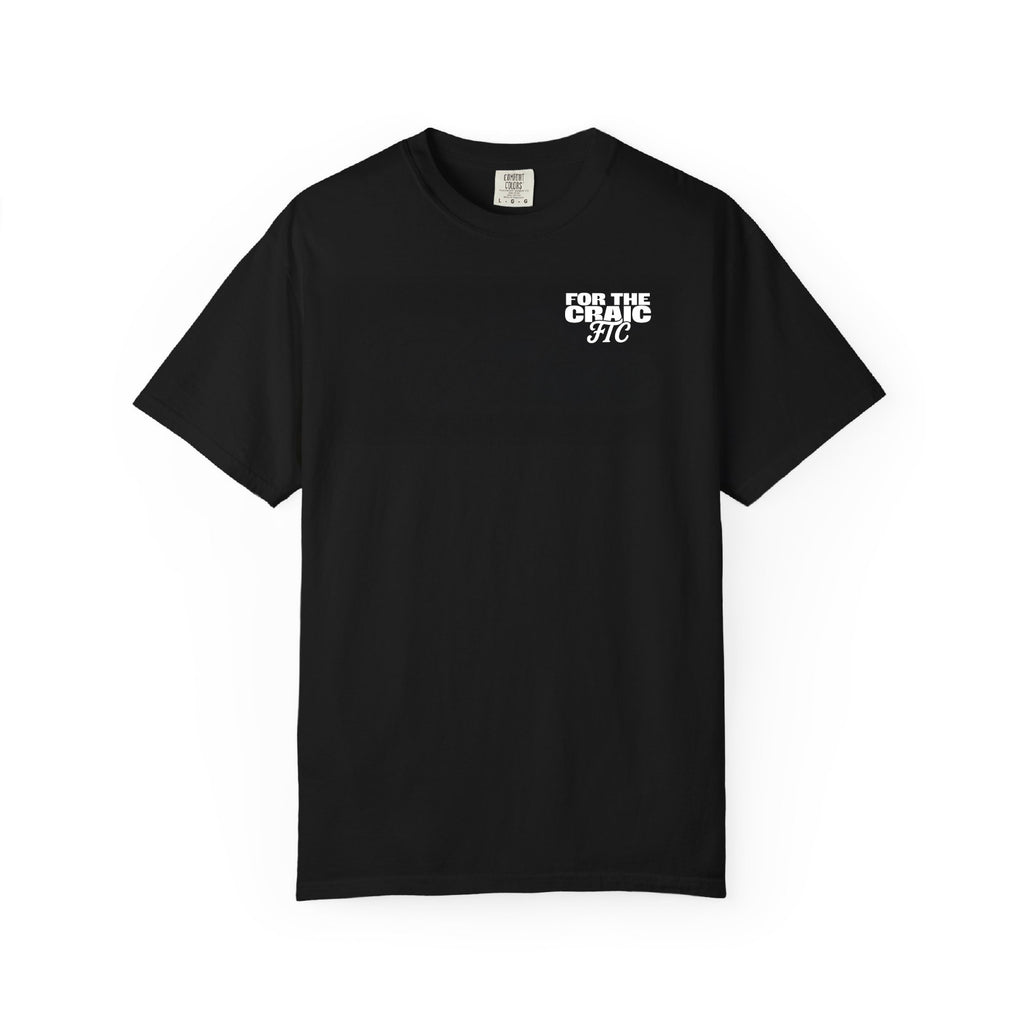 Front view of the For The Craic Built For The Craic Tee - Black