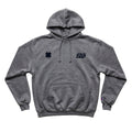 Front view of the For The Craic Shamrock & FTC Hoodie - Grey
