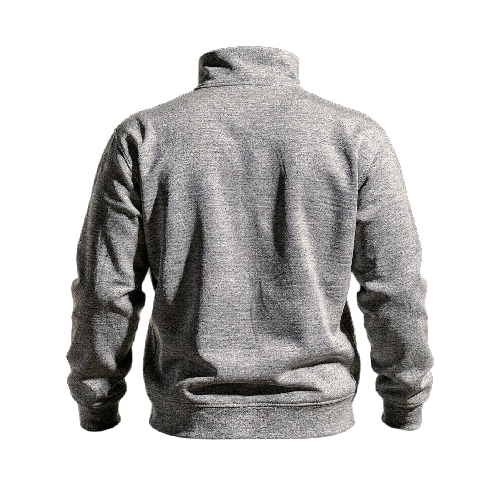 Back view of the For The Craic Shamrock & FTC Quarter-Zip - Grey