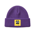 For The Craic — Yellow Patch Beanie - Purple
